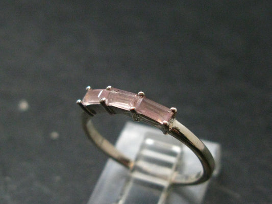 Natural Rose Quartz Ring from Brazil - 1.39 Grams - Size 7