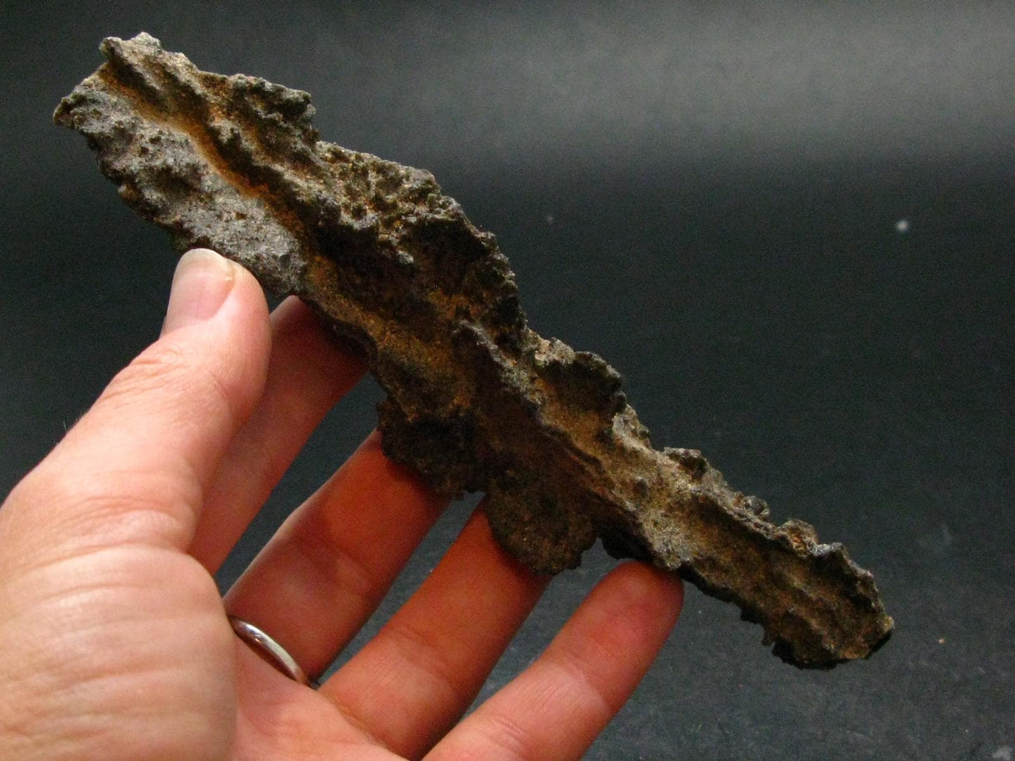 Large Fulgurite Lightning Rock From Sahara Desert - 5.5"