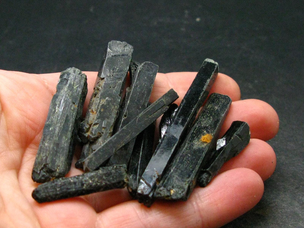 Lot of 10 Rare Aegirine Crystals From Malawi - 33.44 Grams