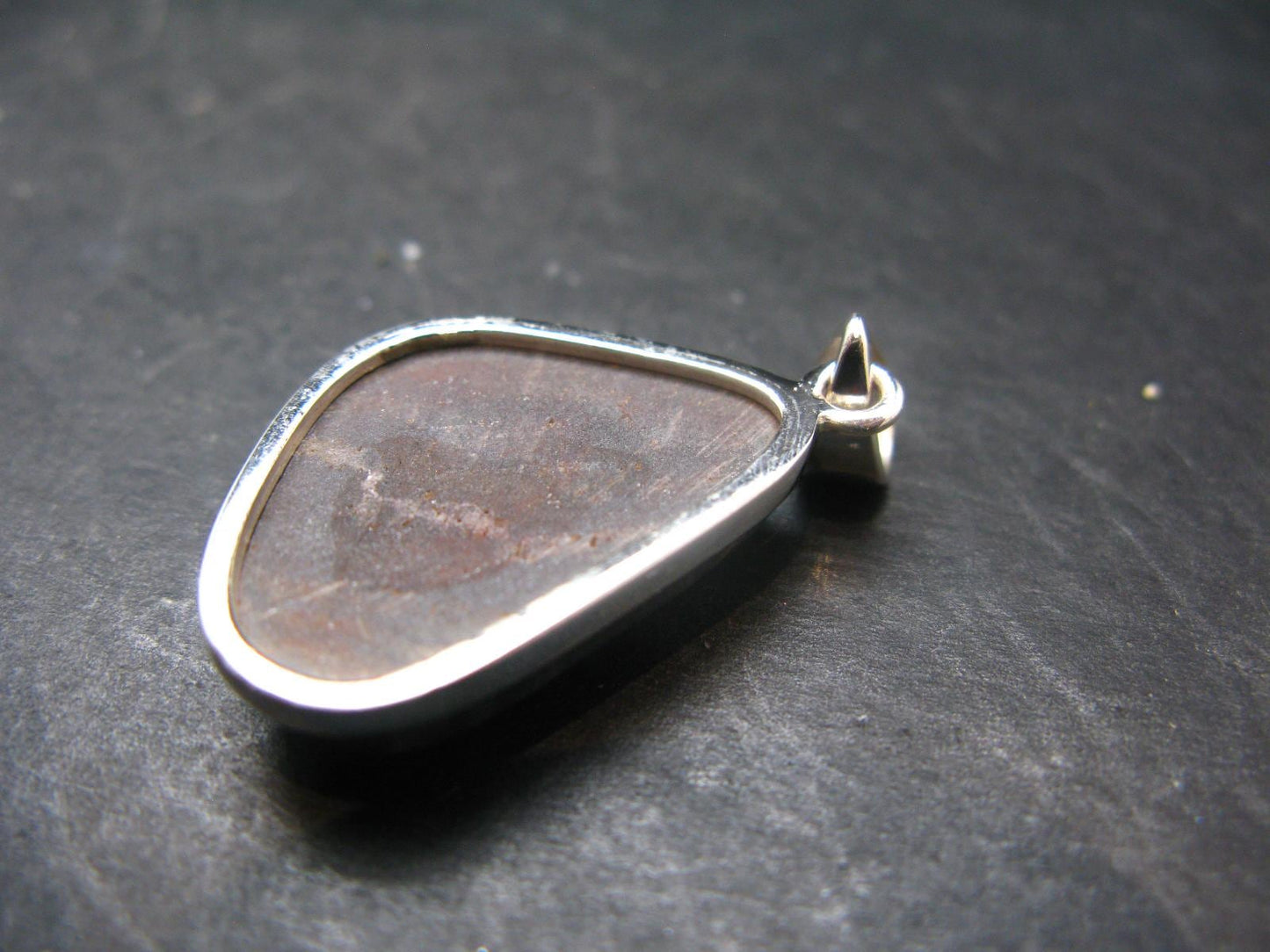 Rare ISUA Stone Silver Pendant From Greenland - 1.5" - 7.91 Grams