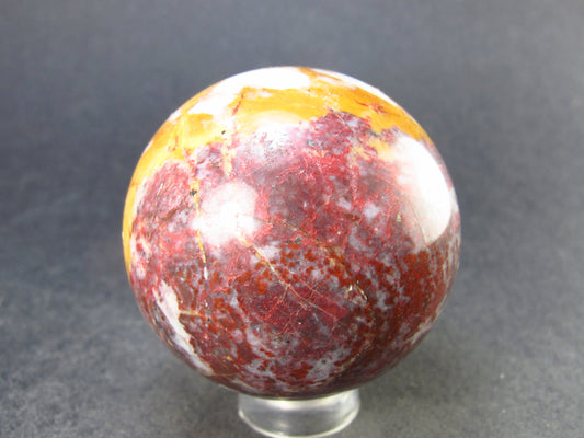 Large Cinnabar Ball Sphere from Spain - 95.6 Grams - 1.6"