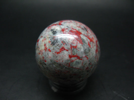 Cinnabar Sphere Ball from Russia - 128.2 Grams - 1.7"