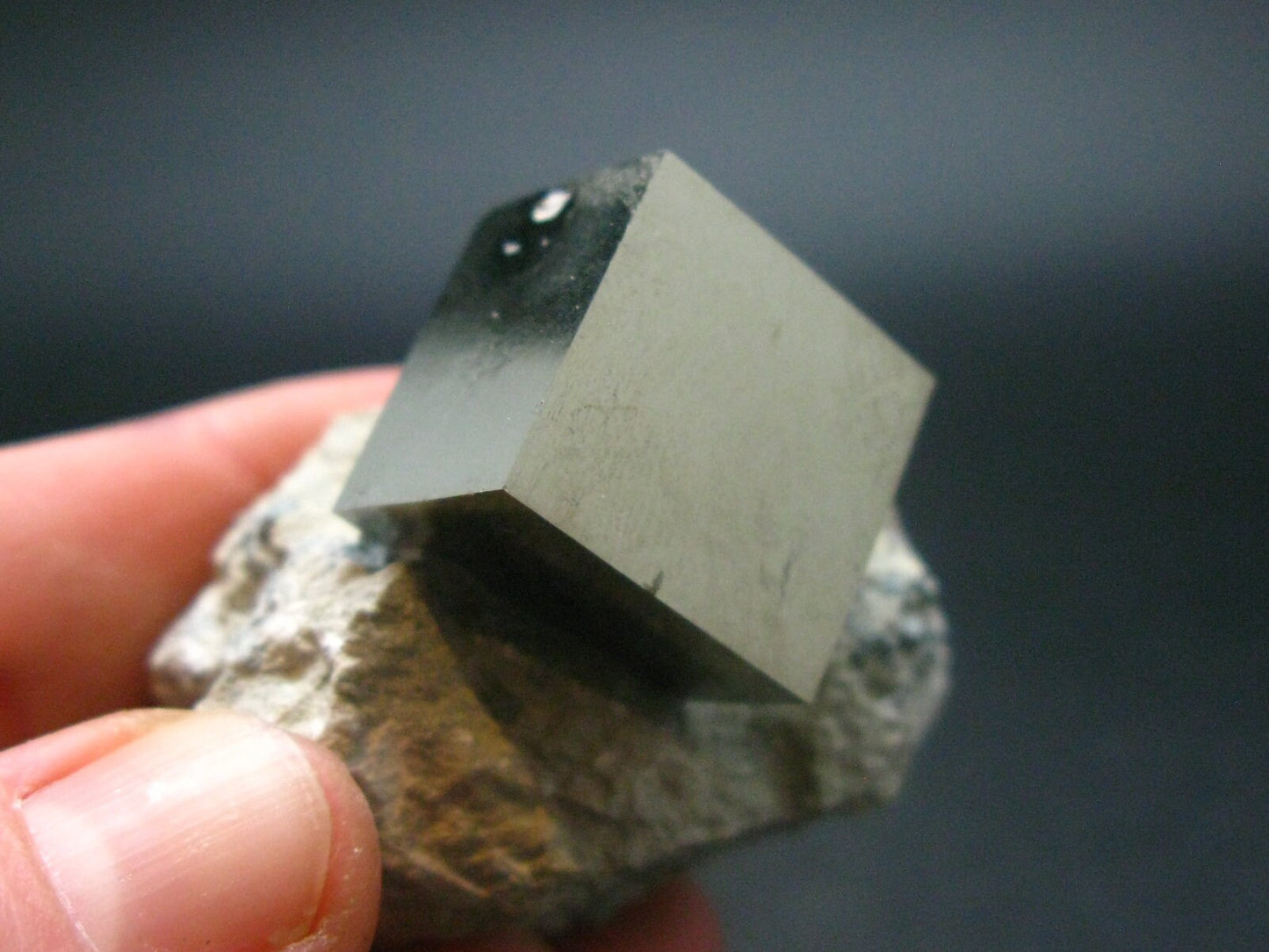 Perfect Pyrite Cube Cluster from Spain - 1.7"