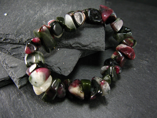 Eudyalite Eudialyte Genuine Bracelet ~ 7 Inches ~ 12mm Tumbled Beads