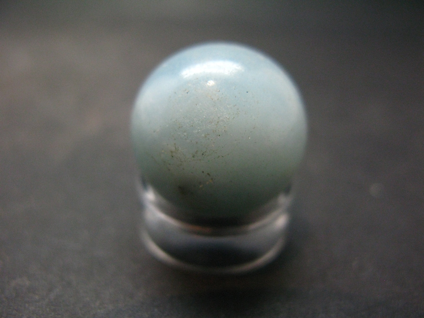 Genuine Blue Aquamarine Sphere Ball From Brazil - 0.6" - 6.28 Grams