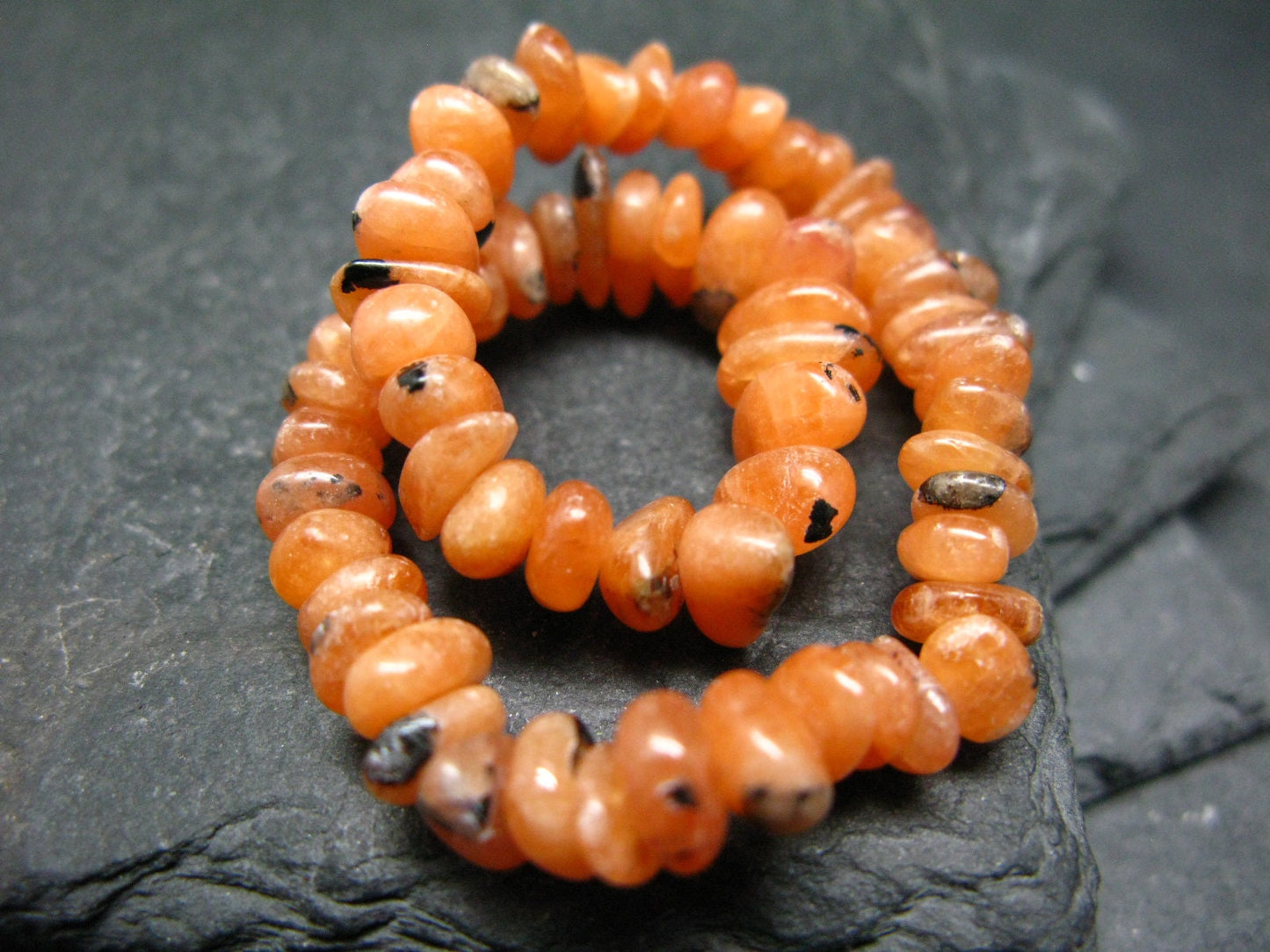 Lithiophilite Genuine Bracelet ~ 7 Inches ~ 8mm Tumbled Beads