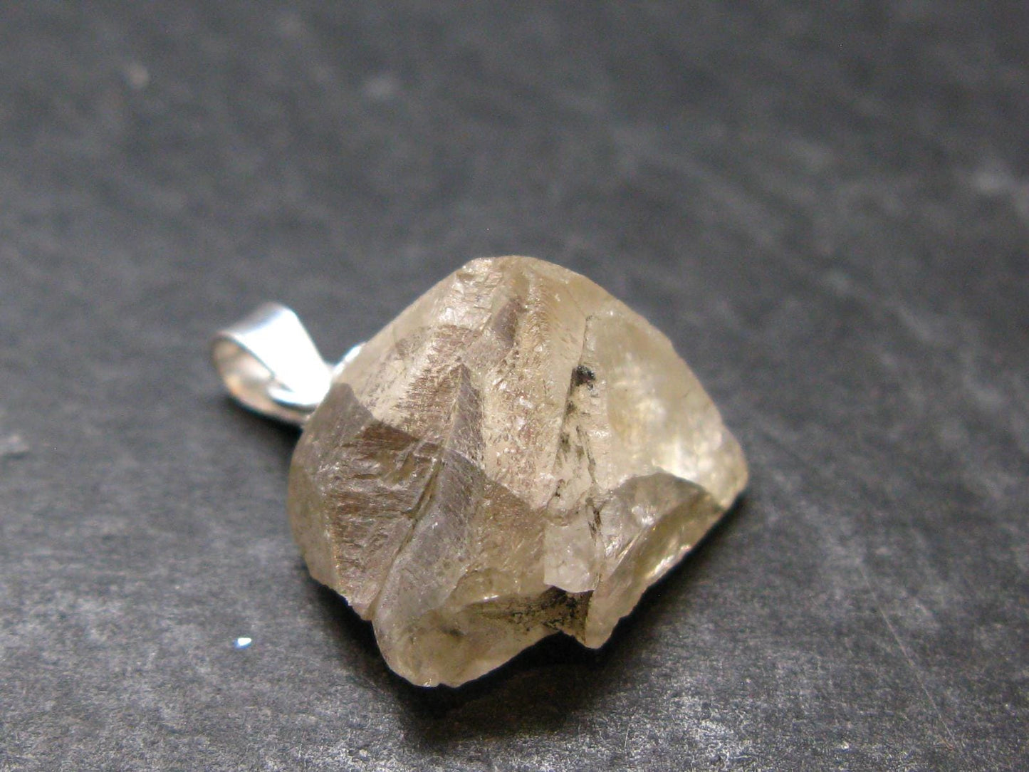 Cerussite Cerusite Crystal Silver Pendant From Morocco - 0.8" - 4.39 Grams