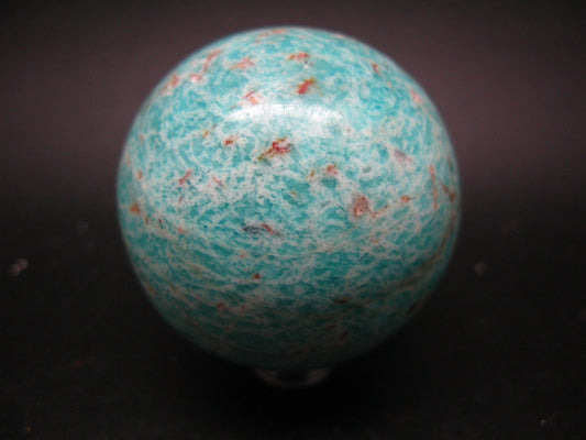 Rich Green Amazonite Sphere Ball From Madagascar - 2.2"