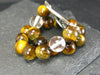 Tiger Eye & Quartz Genuine Bracelet ~ 7 Inches ~ 8mm Round Beads