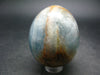 Lemurian Aquatine Blue Calcite Egg From Argentina - 1.9"