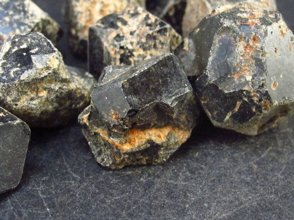 Lot of 10 Black Melanite Andradite Garnet Crystals From Tanzania - 61. -  TheGlobalStone