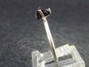 Natural Crystal Black Tourmaline Schorl 925 Silver Ring From Namibia - 1.7 Grams - Size 6.25
