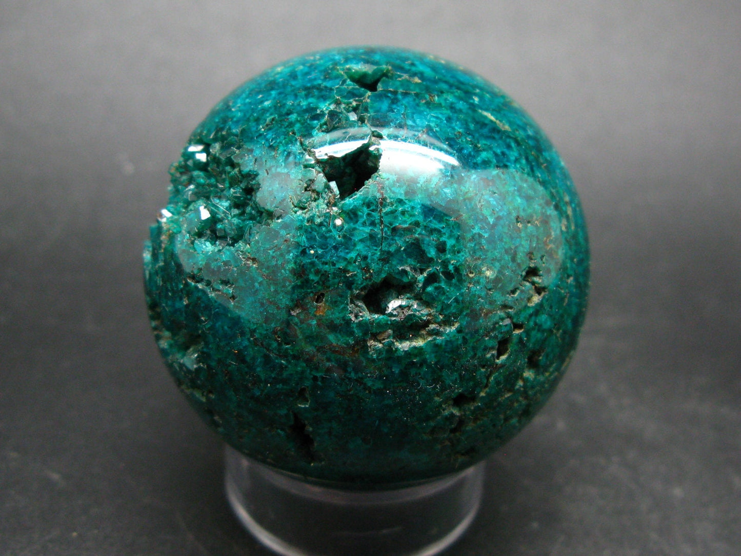 Unique!! Very Rare 100% Pure Dioptase Sphere Ball from Congo - 1.9"