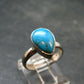 Genuine Turquoise Sterling Silver Ring - 2.49 Grams - Size 6