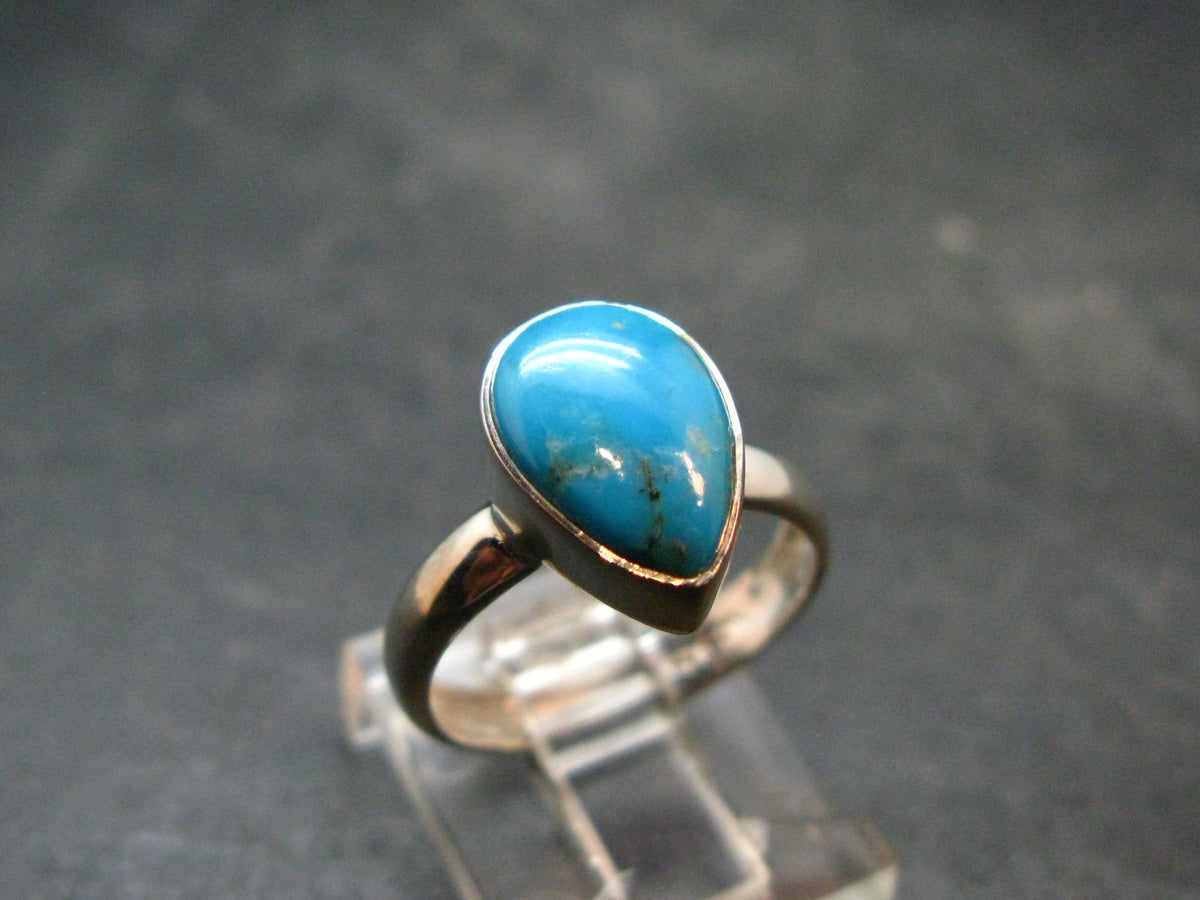 Genuine Turquoise Sterling Silver Ring - 2.49 Grams - Size 6