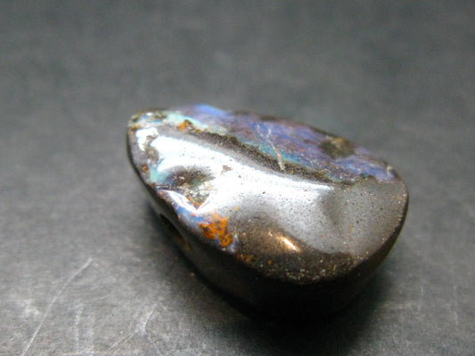 Stunning Rare Boulder Opal Metal Free Pendant from Australia - 0.8" - 4.81 Grams