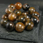 Andalusite Chiastolite Genuine Bracelet ~ 7 Inches ~ 10mm Round Beads