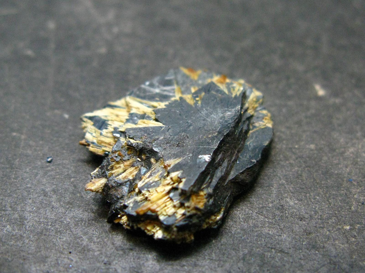Large Hematite and Rutile Cluster from Brazil - 0.9" - 4.74 Grams