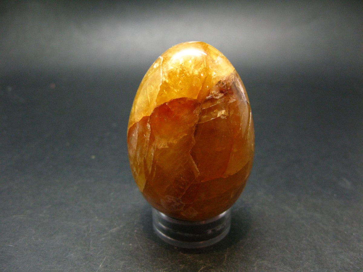Yellow Fluorite Crystal Egg From China - 2.6" - 236.68 Grams