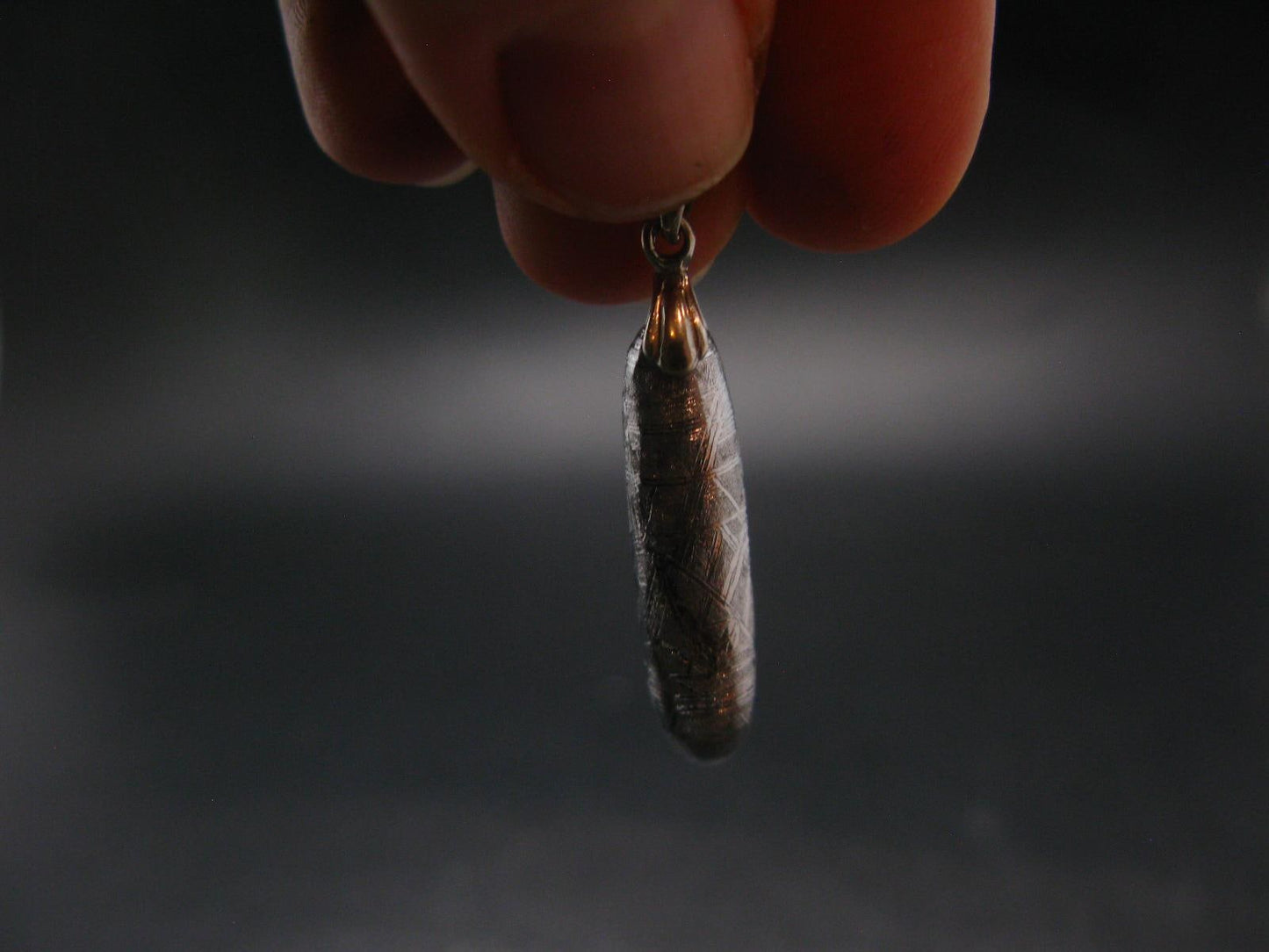Muonionalusta Meteorite Silver Pendant from Sweden - 1.5" - 5.0 Grams