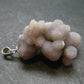 Purple Grape Agate Cluster Silver Pendant From Indonesia - 1.3"