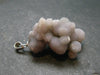 Purple Grape Agate Cluster Silver Pendant From Indonesia - 1.3"