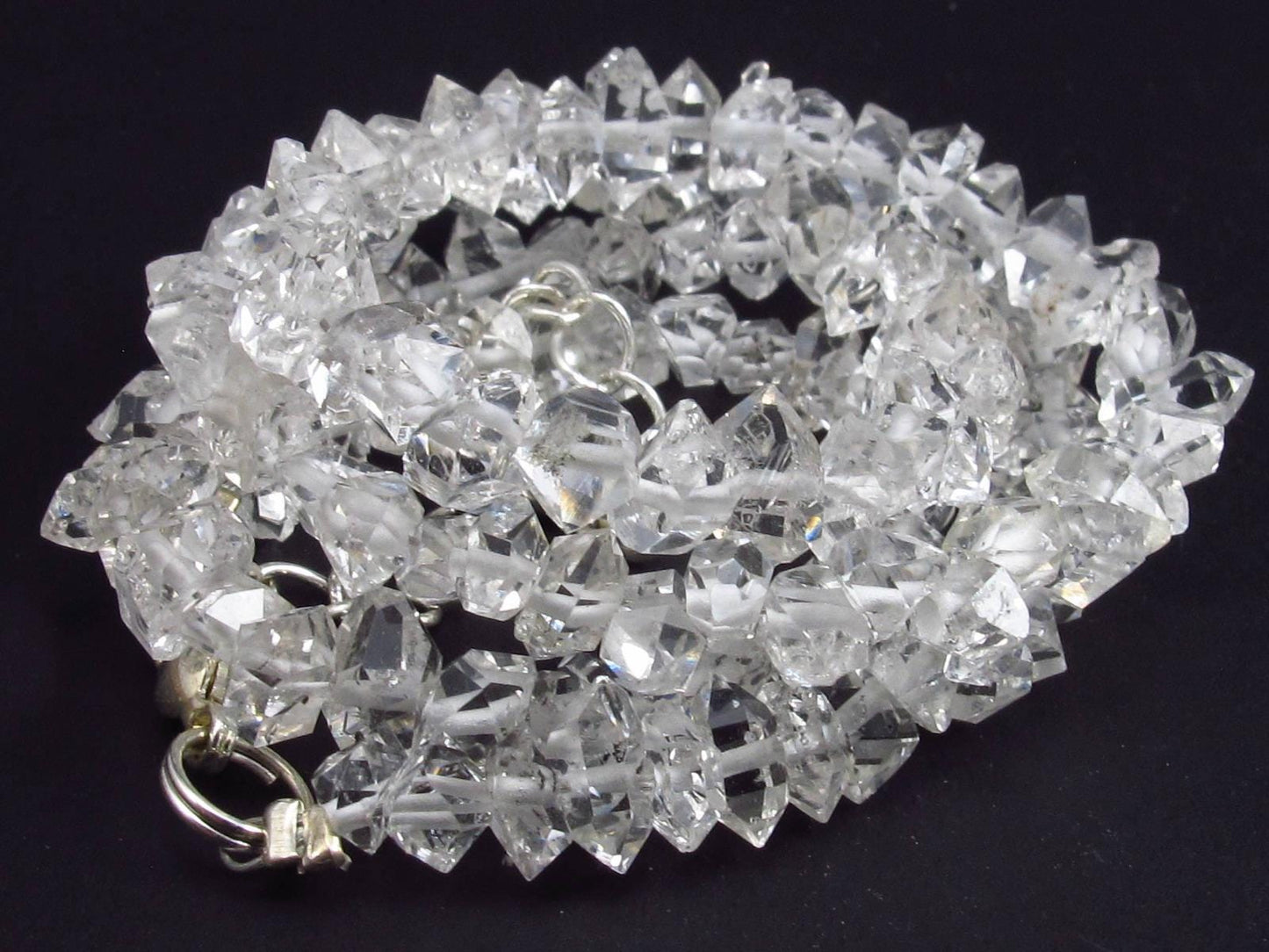 Herkimer Diamond Quartz Necklace From USA - 17"