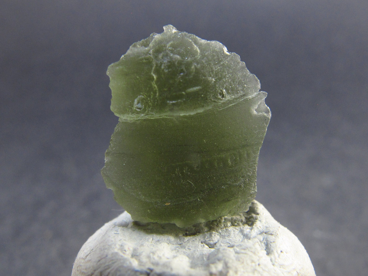 Moldavite Tektite Raw Piece from Czech Republic - 0.5" - 4.55 Carats - 0.92 Grams