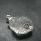 Fine Natural Herkimer Diamond Silver Pendant From New York - 0.9" - 2.86 Grams
