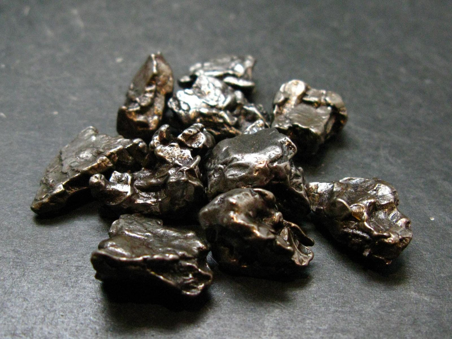 Lot Of 10 Campo Del Cielo Meteorite Pieces from Argentina - 55.63 Grams