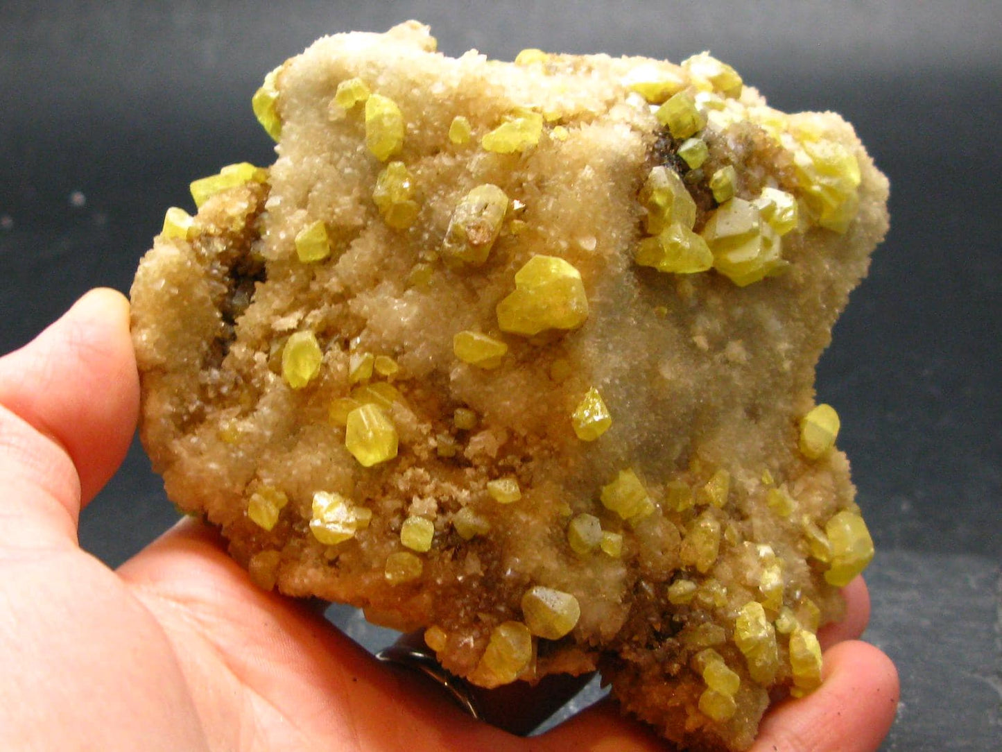 Large Yellow Sulphur Sulfur Cluster Italy - 3.7"