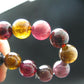 Watermelon Bicolor Tourmaline Genuine Bracelet ~ 7 Inches ~ 11mm Round Beads