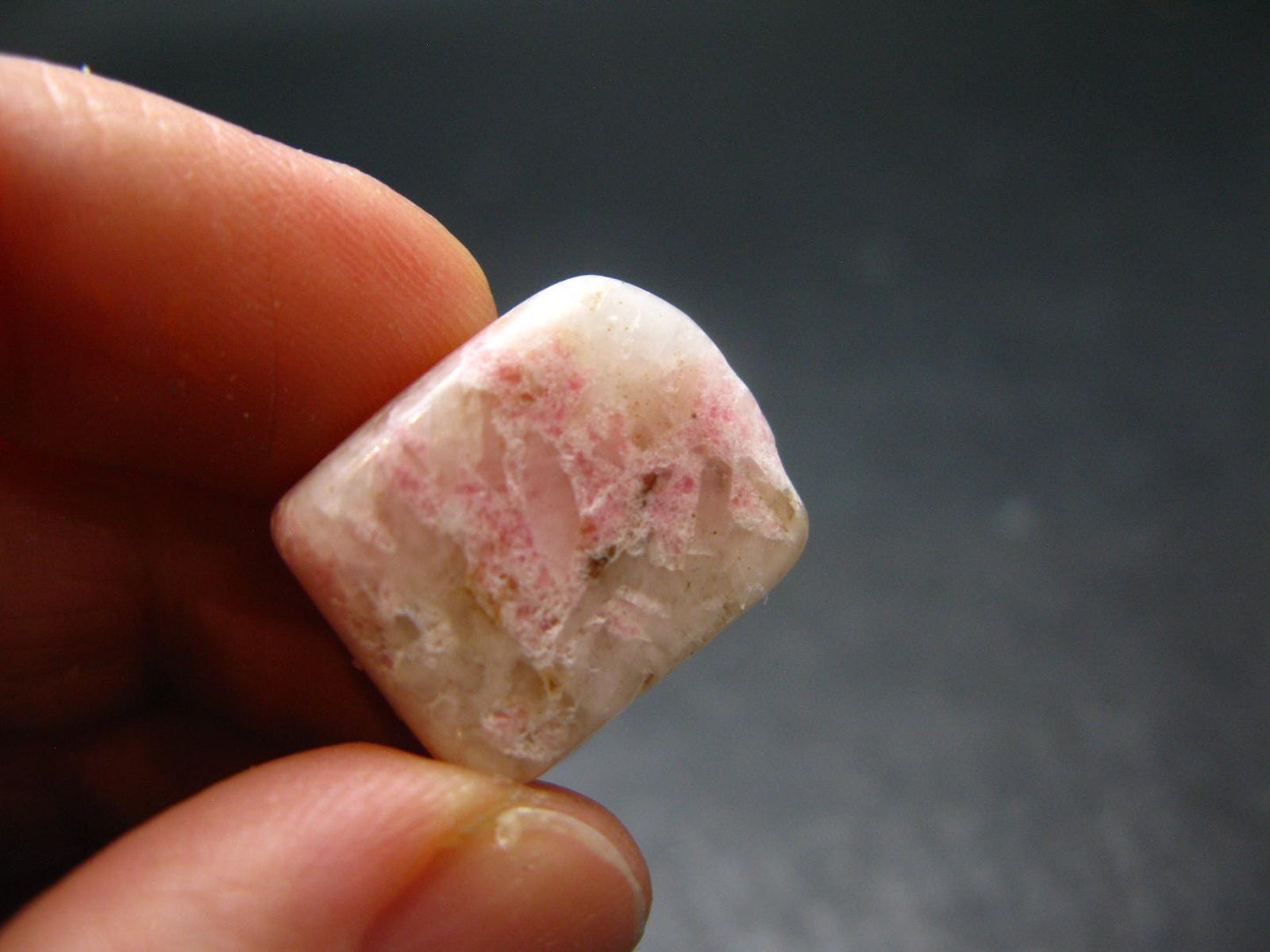 Rare Pink Tugtupite Tumbled Piece From Greenland - 25.0 Carats - 0.7"