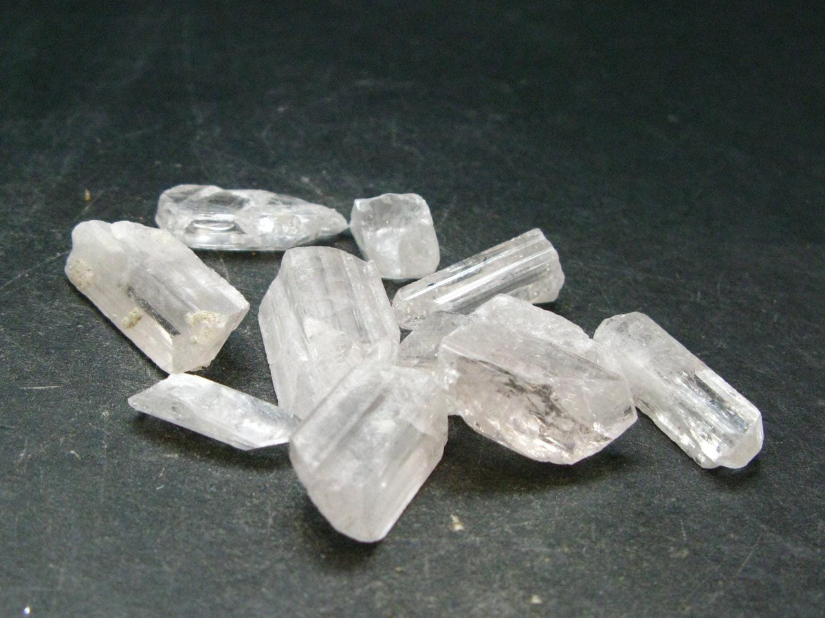 Nice Lot of 10 Danburite Crystals From Mexico - 124.65 Carats