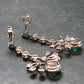 Gem Emerald Faceted Silver Earrings From Colombia - 5.35 Grams Total