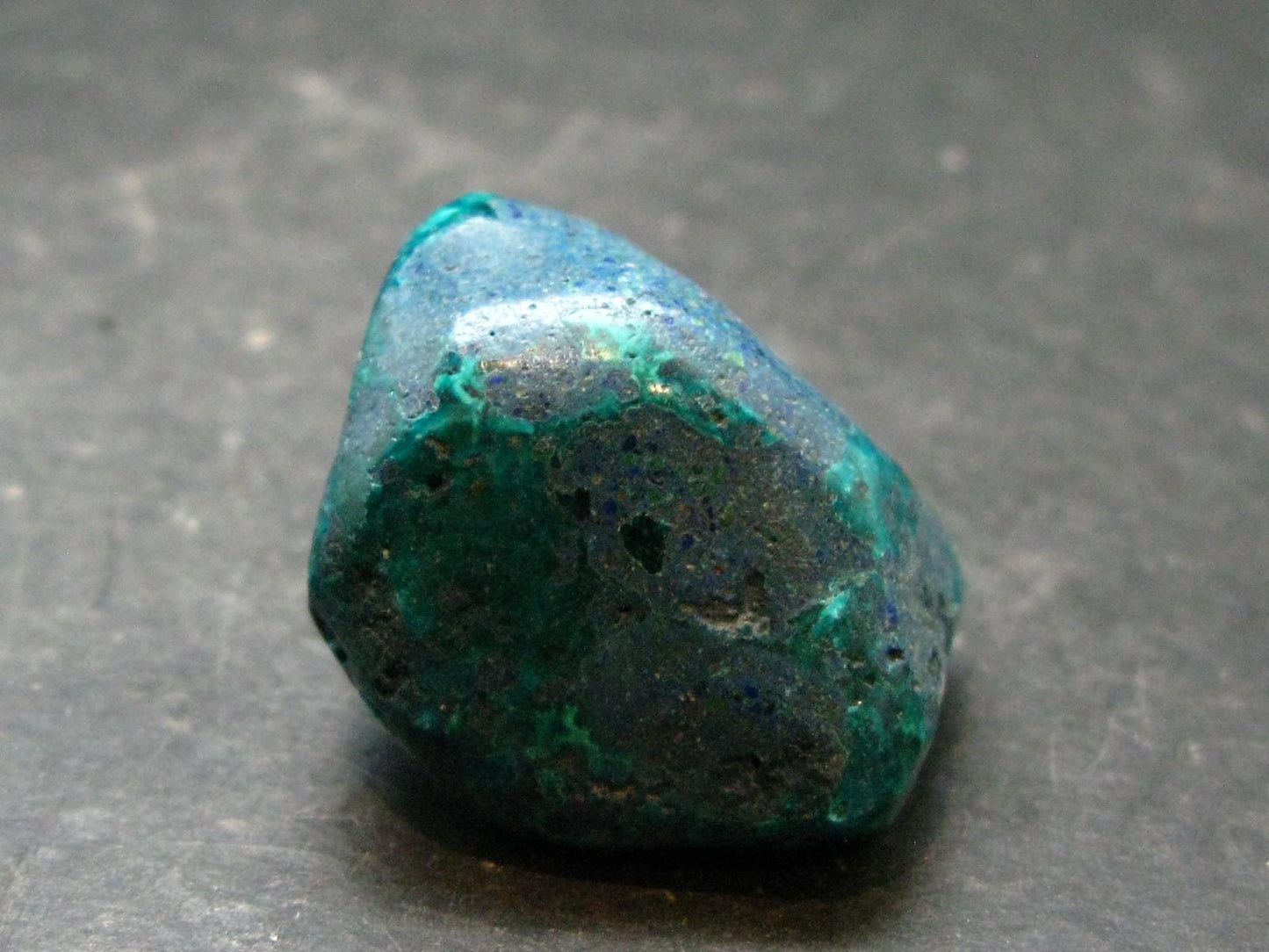 Very Nice Tumbled Dioptase Stone from Congo - 1.2" - 24.15 Grams