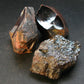 Kidney Ore!! Lot of Three Rough Brilliant Silvery Black Botryoidal Bubbles Hematite from Morocco