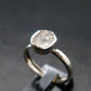 Gray Herderite Silver Ring from Africa - Size 8 - 2.0 Grams