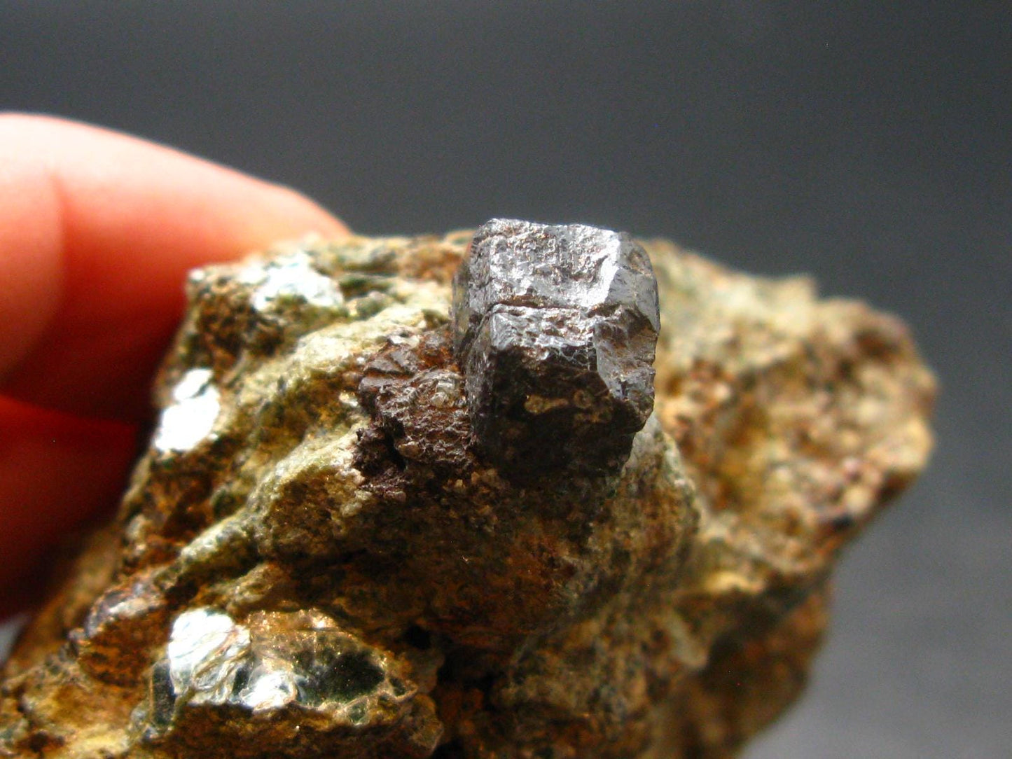Extremely Rare Perovskite Cluster from Russia - 92.65 Grams - 2.4"