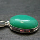 Rich Green Chrysoprase Silver Pendant From Australia - 1.2" - 4.73 Grams