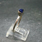Royal Blue Rough Azurite Sterling Silver Ring - Size 10 - 2.21 Grams