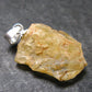 Large Natural Agni Gold Danburite Sterling Silver Pendant from Tanzania - 1.0" - 2.54 Grams