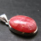 Rhodochrosite Silver Plated Pendant From Argentina - 1.2" - 6.78 Grams