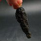 Tibetan Black Tektite Silver Pendant From Tibet - 2.2" - 11.67 Grams