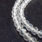 Lightweight Sparkly Faceted Sapphire and White Topaz Gemstone Tiny Beads Necklace - 19" - 8.1 Grams