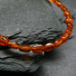 Orange Kyanite Genuine Bracelet ~ 7 Inches ~ 4mm Tumbled Beads