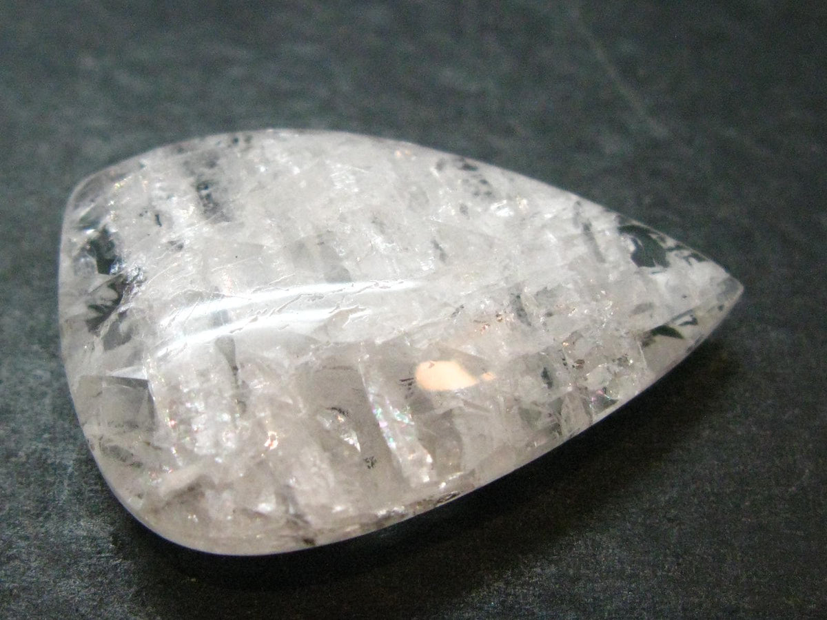 Large Clear Tumbled Petalite Stone from Brazil - 6.76 Grams - 1.3"