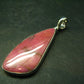 Vivid Juice Carmine Red Gem Rhodonite Silver Pendant From Brazil - 2.3" - 13.0 Grams