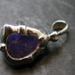 Rare Raw Hackmanite Silver Pendant from Afghanistan - 1.0" - 3.63 Grams