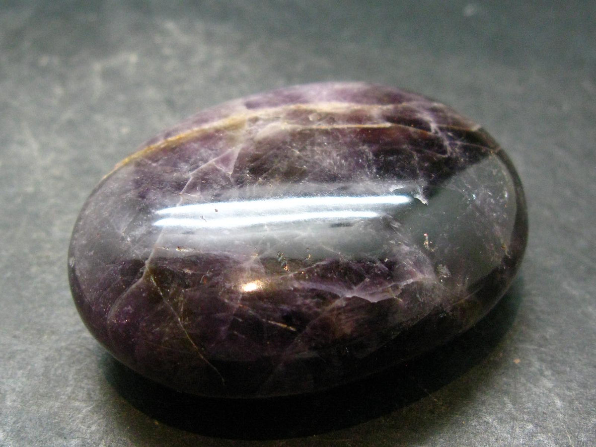 Rare Auralite Super 23 Amethyst Tumbled Stone From Canada - 2.3"
